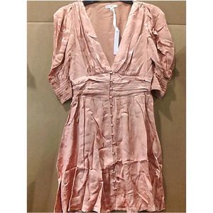 Maisic Womens PUFF SLEEVE MINI Cocktail Dress, Mauve, Size Small